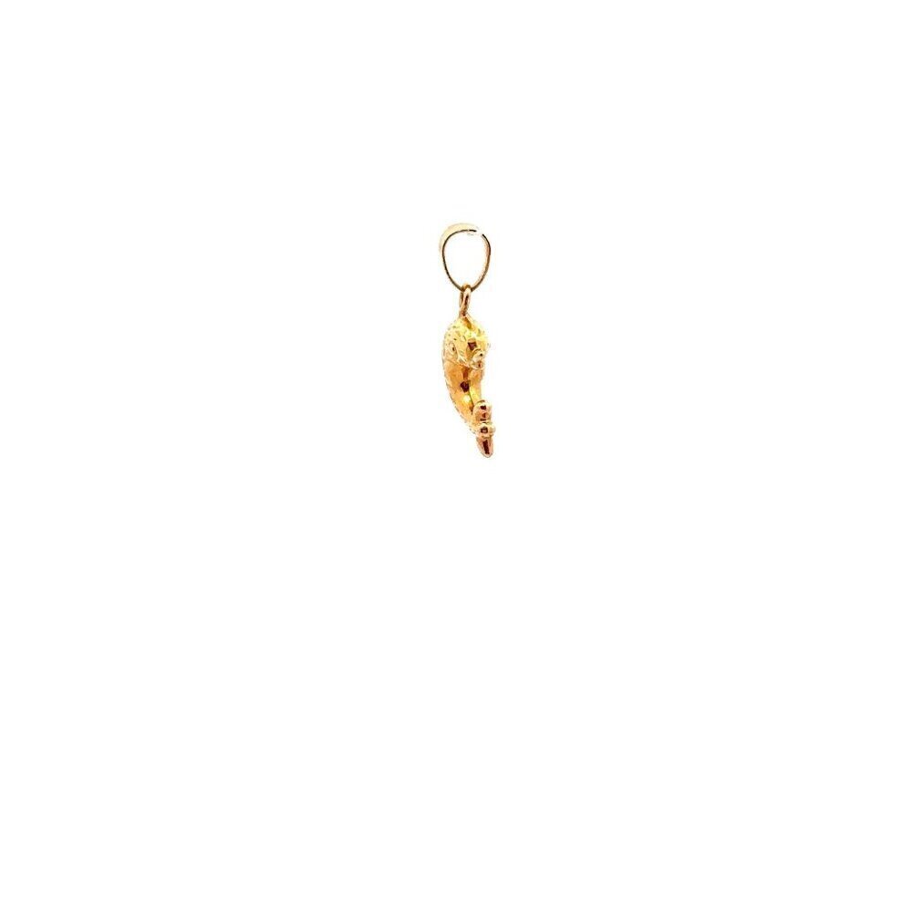 18K Gold Pendant Charm Dolphin 0.53 grams - Picture 8 of 9